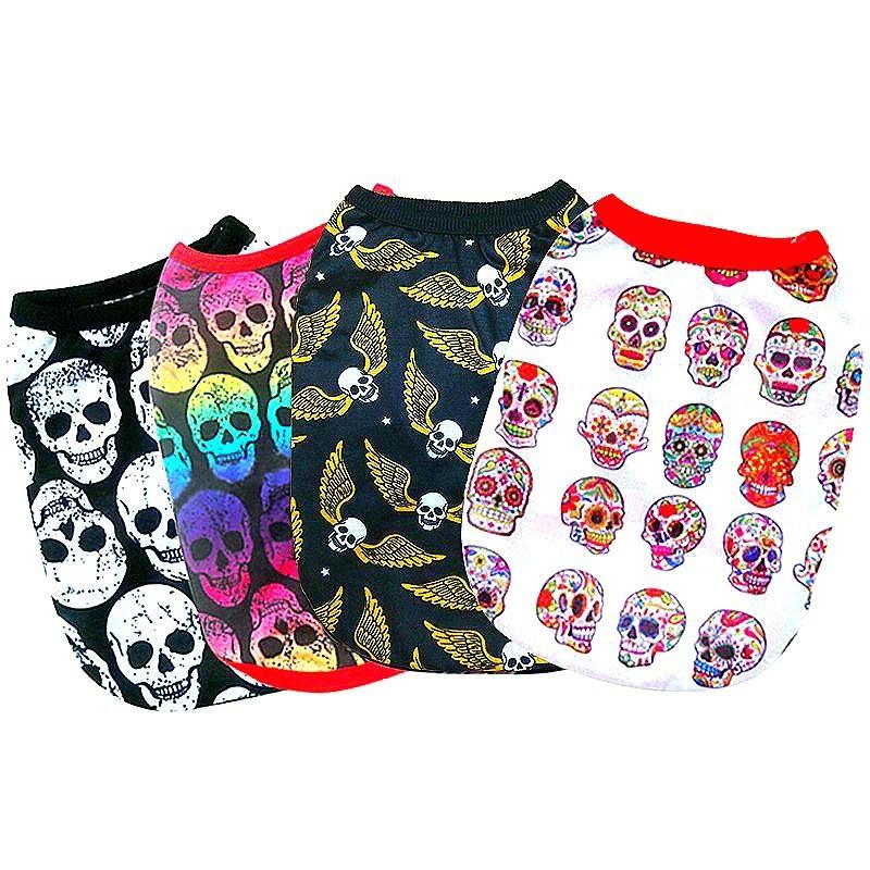 Autumn Dog Clothes For Halloween Skeleton Pattern Halloween Dog Clothes Dog Clothing Pet Apparel