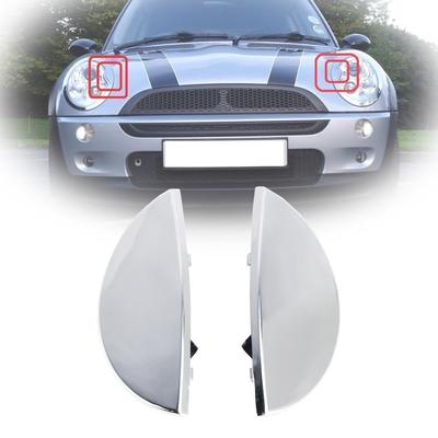 2PCS L+R Headlight Washer Cover 63126922155 For Mini Cooper R50 R52 R53