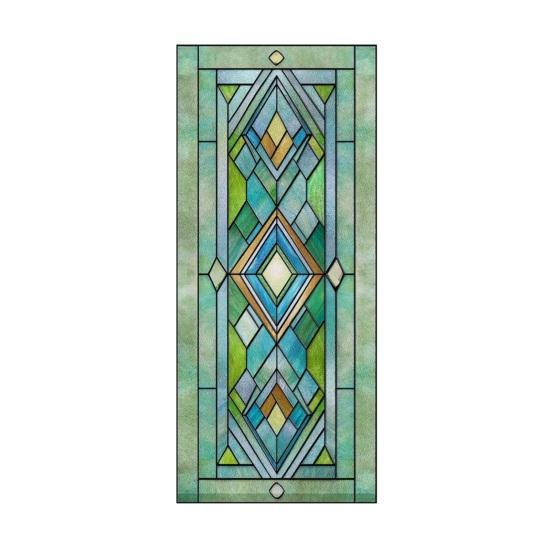 Stained Glass Window Privacy Films Decorative Static Clings Removable Sun Blocking Covering Colorful Window