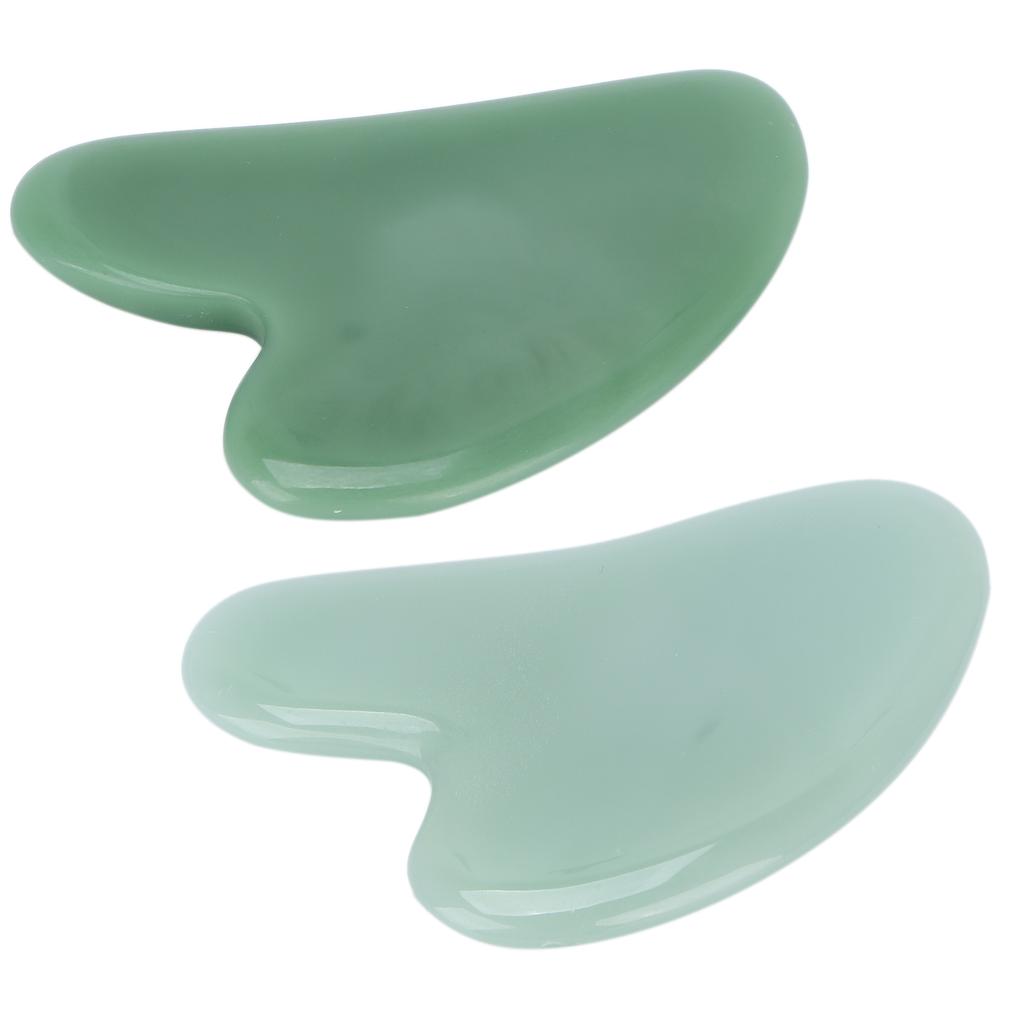  Sha Facial Tool Natural Jade Stone Guasha Massage Board for Face Relieve Tensions