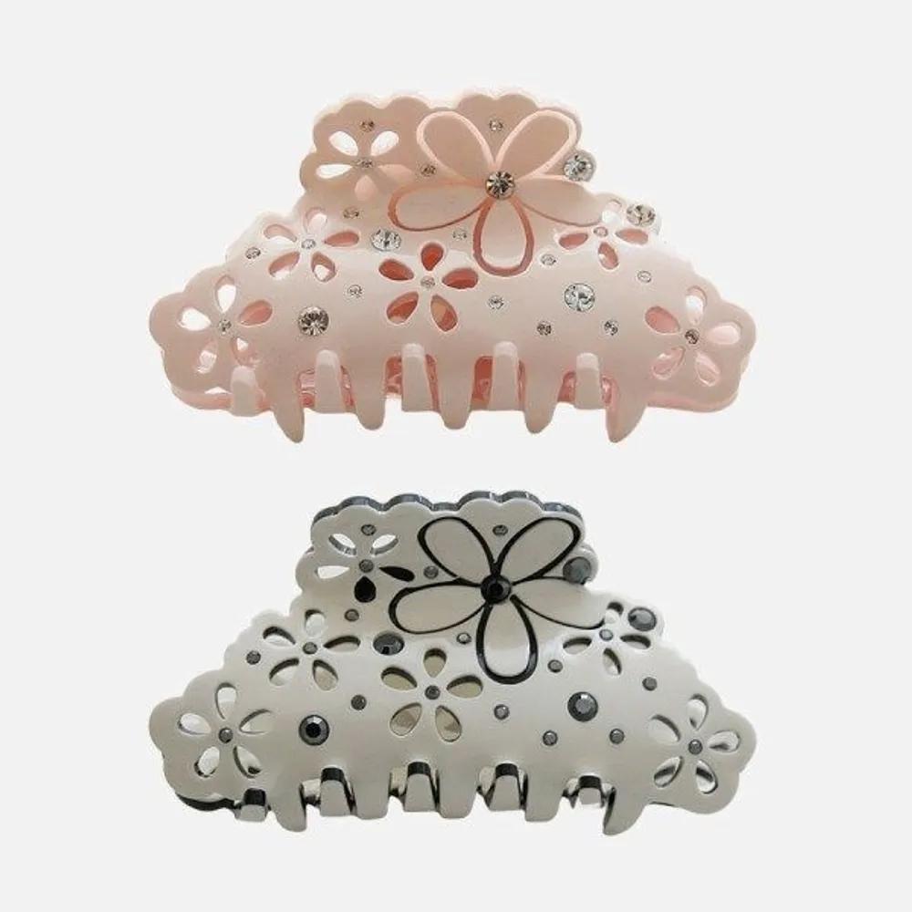 bydaisy Pocket Cubic Flower Hair Clip Bh0931 white