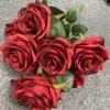 Retro 9 Köpfe Künstliche Blumen Realistisch Bunt Künstliche Blume Seidenblume Hochzeit Zuhause Party Dekoration