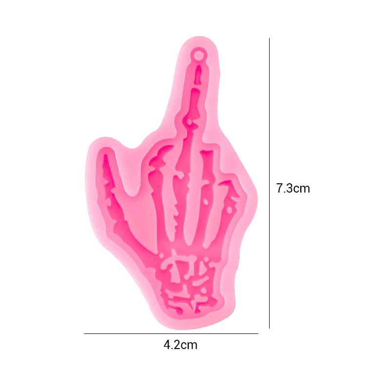 Heart Shape Keychain Casting Silicone Molds Dog Paw Print Resin Molds for Key Chain Pendant Making Epoxy Resin Craft Jewelry DIY