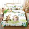 Riccio Riccio Carino Marrone Fantasia Riccio Set Biancheria da Letto Singolo Twin Matrimoniale Queen King Cal King Size Letto Set Biancheria
