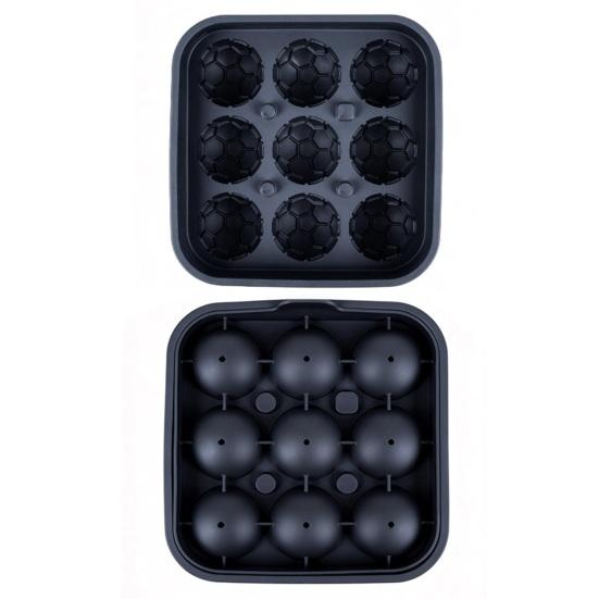 Soccer Ball Ice Cube Tray, 2026 World Mug Silicone Sphere Mold, Round Ice Maker for Whiskey Cocktail, Sports Themed Party Drinks Fans Gift