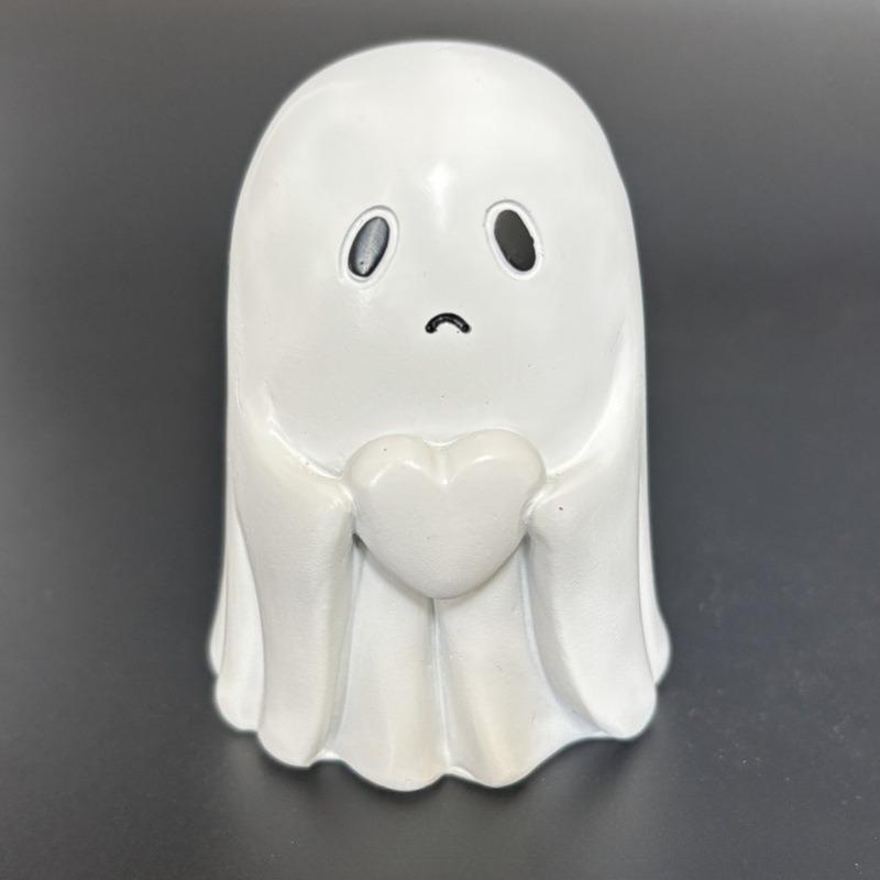 Cute White Ghost Party Decoration, Courtyard Ornaments, Study Decorations, and Small  Decorations  Add  Fun  Atmosphere