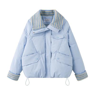 Zimowy Damski Krótki Polarowy Luźny Bawełniany Płaszcz Gruba Kurtka Puchowa Koreańska Moda Odzież Wierzchnia