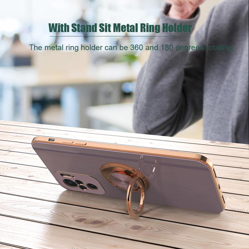 Étui de luxe avec anneau magnétique pour Xiaomi Mi 10T 11T Redmi Note 10 Pro 10Pro Mi10T T, housse de protection complète avec support