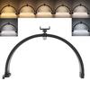 22 Inch Foldable Half Moon Nail Desk Lamp 20W with Phone Clip