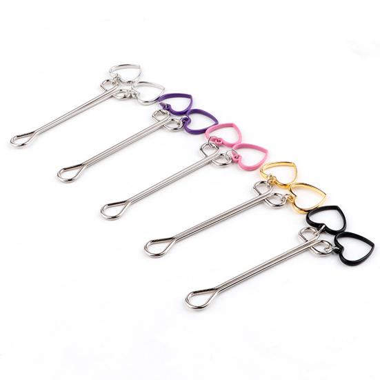 Yousheng Breast Clamp Comfortable Long Lifespan Metal Love Heart Shape Breast Clip for Couple