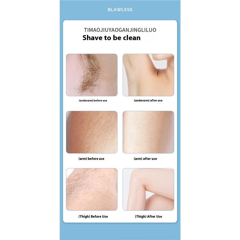 Women Electric Shaver Waterproof Painless Hair Trimmer for Bikini Body Legs Face Underarms Hair Removal Cordless