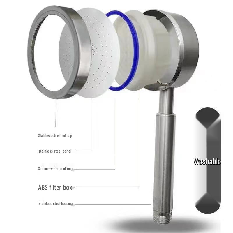 304 Stainless Steel Handheld Shower Head & Hose Set