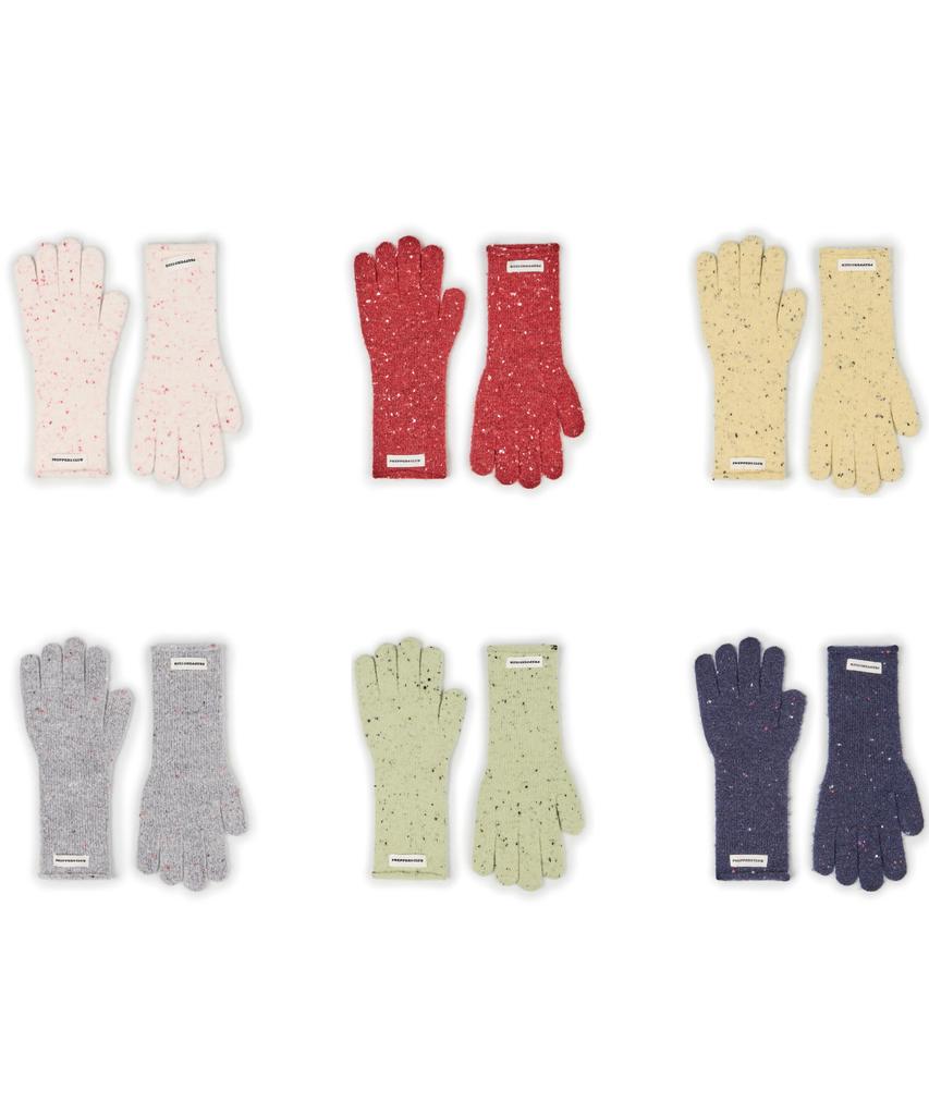PREPPERS CLUB Snow Dot Knit Touch Gloves (6 Colors)