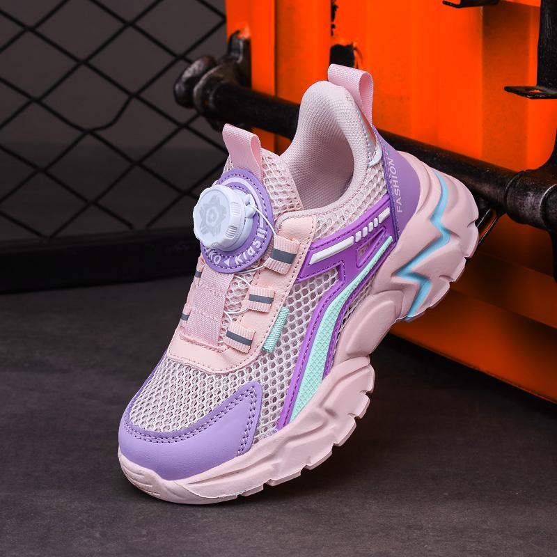 Children Sports Shoes Boy Sneaker Black Mesh Summer Breathable Kids Casual Shoes Boy Running Tennis Running Sneaker