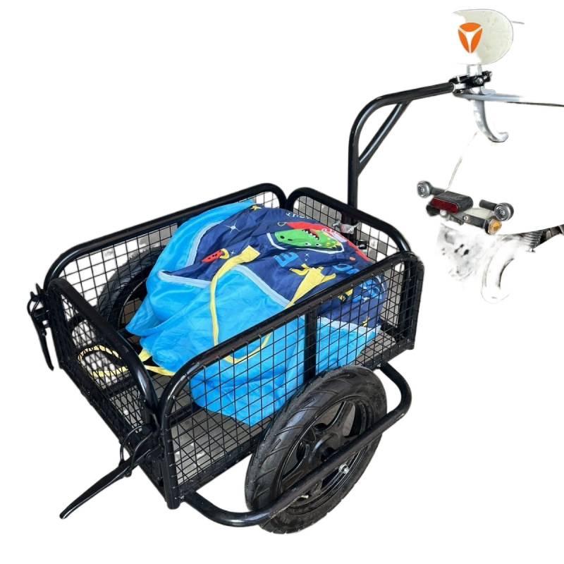 Portable Small Trailer for Outdoor Cart Electric Vehicles and Motorcycles
