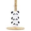 Adorable Panda Head Plush Toy Keychain For Bag Decoration Soft And Cuddly
