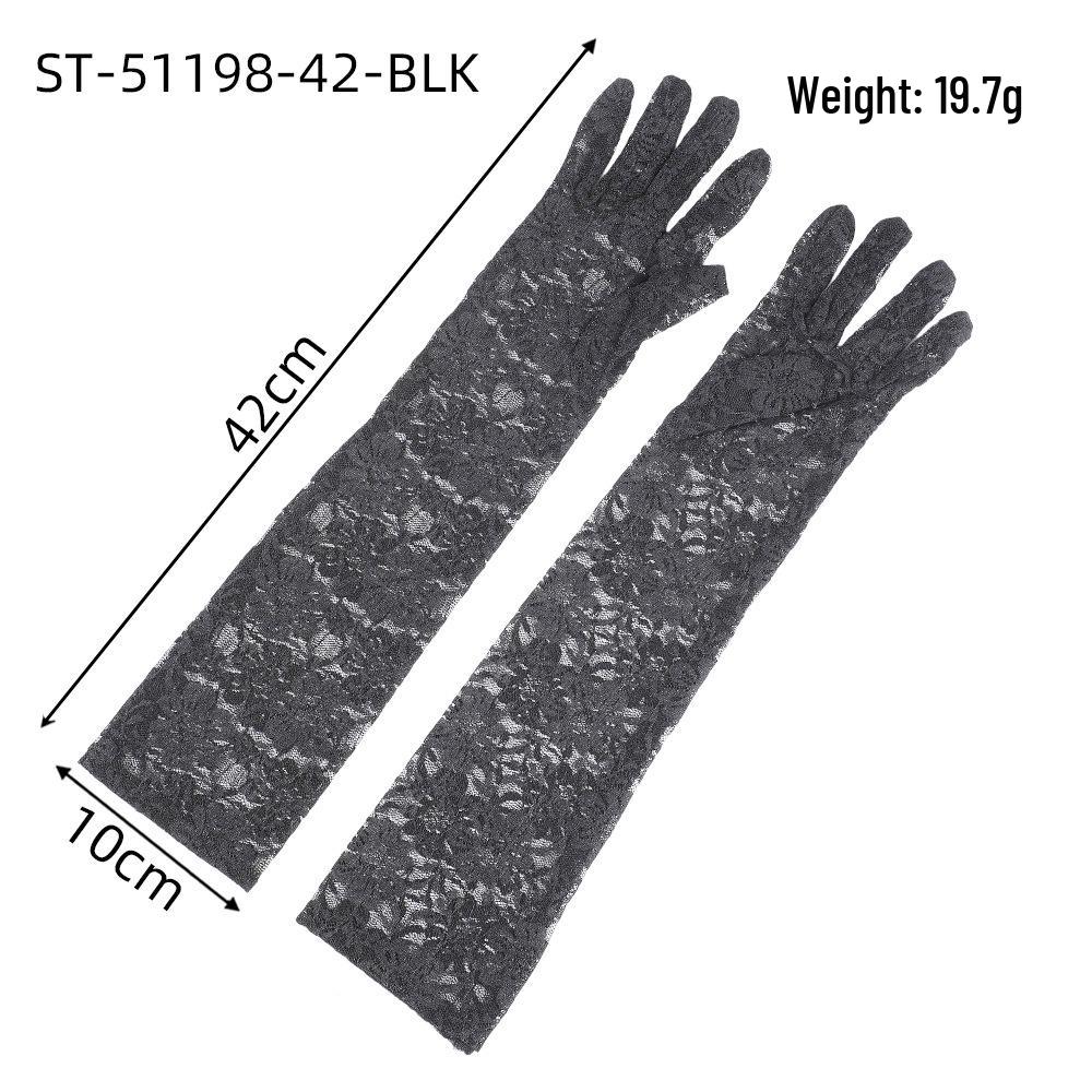 European White Lace Wedding Flower Girl Umbrella - Small Size with Stainless Steel Long Handle.