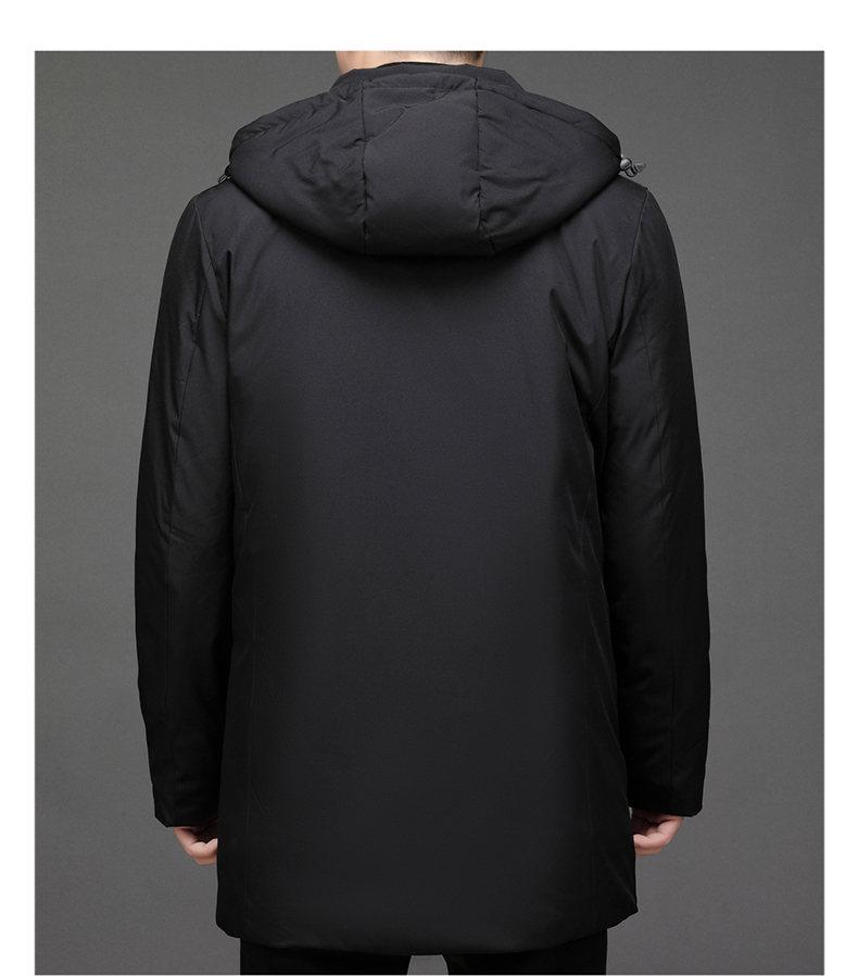 Abrigo con capucha de algodón de invierno: Cálido, Versátil, Disponible en Todos los Colores y Tallas para Hombres de Mediana Edad