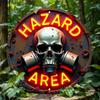 Vintage Metal Tin Sign Wall Decor Retro Neon Skull Hazard Warning Art