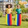 2/4 Stück Strapazierfähige Leinwand Känguru Sprungbeutel Sackrennen Beutel Für Ostern Halloween Outdoor Familienparty Spiele