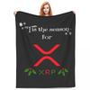 Ripple XRP Bitcoin Cryptocurrency Blankets Soft Warm Flannel Throw Blanket Bedding for Bed Living Room Picnic Travel Home Couch