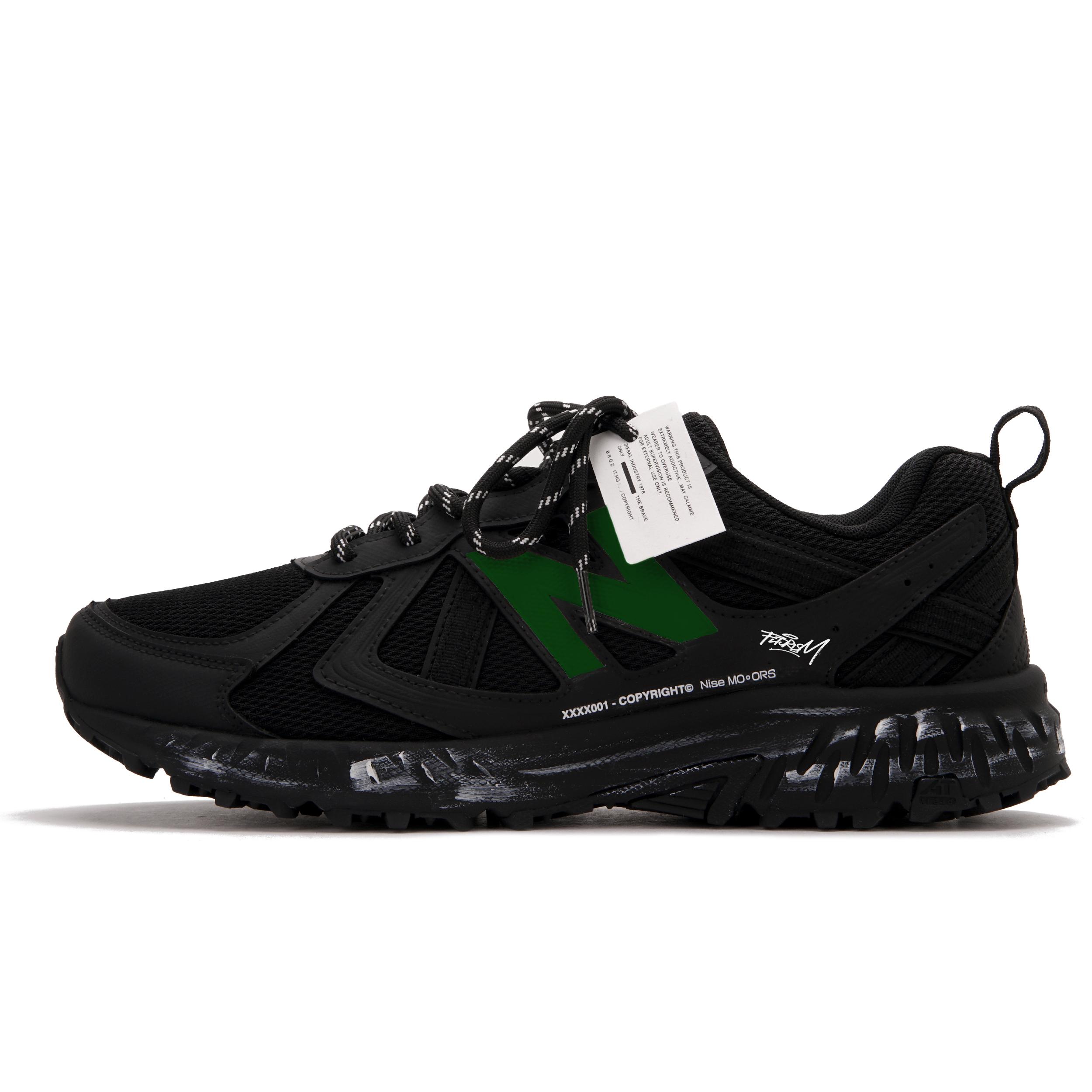 New Balance NB 410 V5 Low top Running Shoes Unisex Black Green MT410CK5(Team645-2.0BXX) 39.5