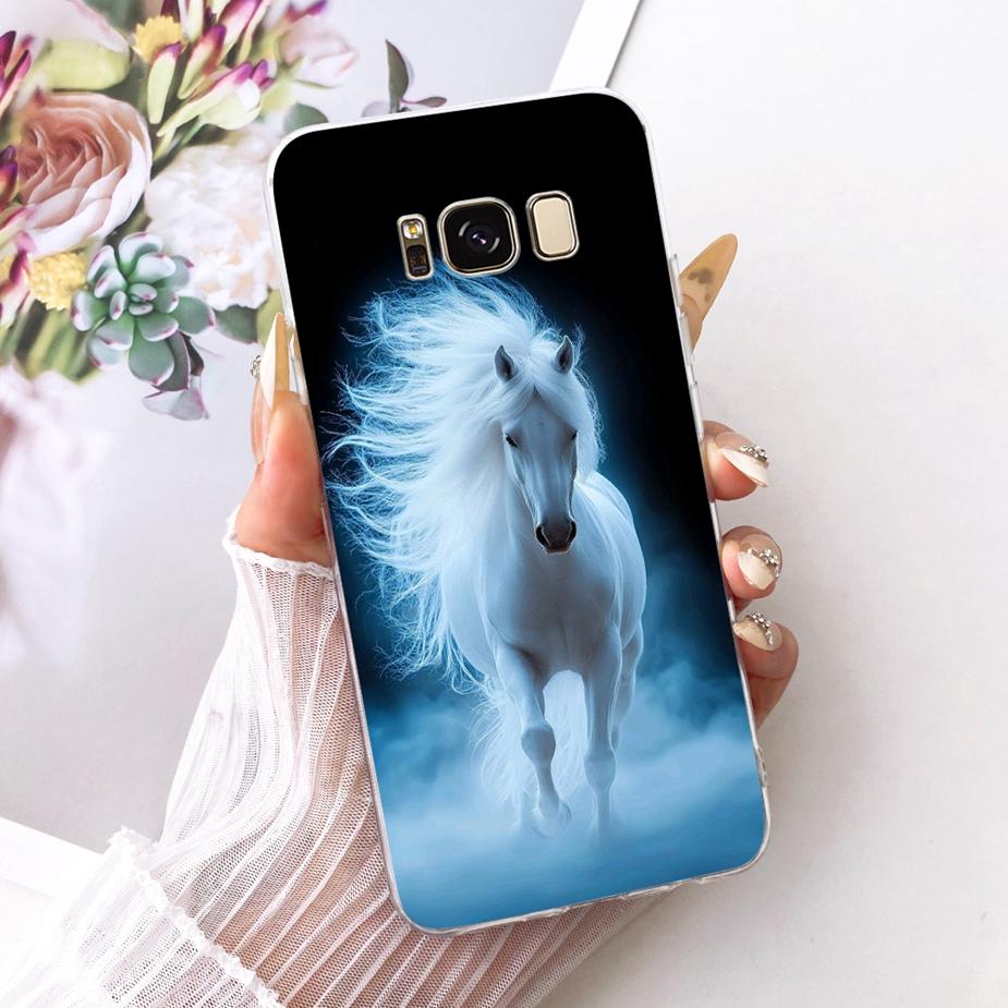 For Samsung Galaxy S8 Case SM-G950F Luxury Flowers Butterfly Painted Cover Soft Silicone Case For Samsung S8 Plus S8+ G955F Bags