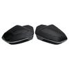For BMW 5 Series i5 G60 2pcs Side Wing Rearview modified car styling Bright black Carbon Fiber Pattern Mirror Cover caps