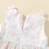 Summer Girls Pink Smocked Princess Dress With Cute Rabbit Embroidery Tulle And Cotton Printed Fabric Lovely Party Gown