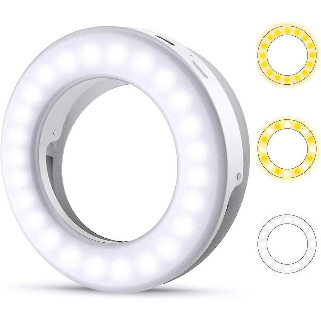 Selfie Light, Selfie Ring Light Mobile Phone, 3 Stuff Brightness, for Mobile Phone
