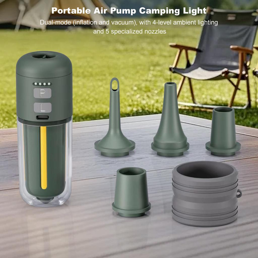 Pompa Aria Elettrica Ultra Veloce 430L/min Tipo-C Potente Mini Pompa per Materassi Ad Aria Galleggianti da Piscina Sacchi Sottovuoto