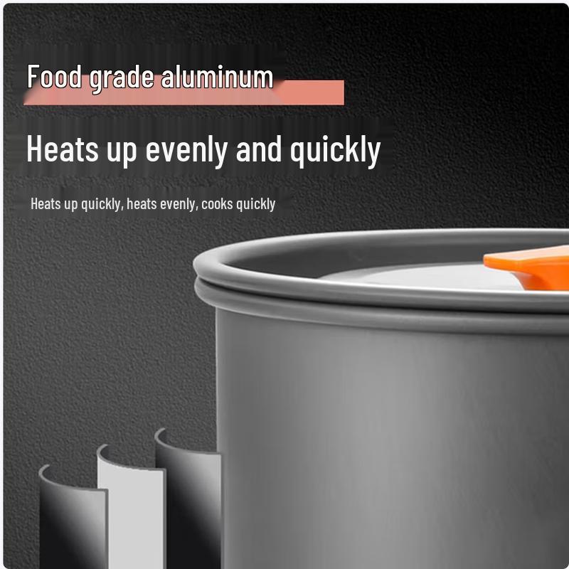 Quyoubang 3-Piece Camping Cookware Set