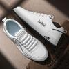 Autumn and Winter Low-top Leather Panel Shoes Casual Shoes British Style Breathable Casual Shoes with Soft Soles