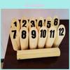 Finland Kubb Wooden Skill Toy Outdoor Kids Number Bowling For Play Education