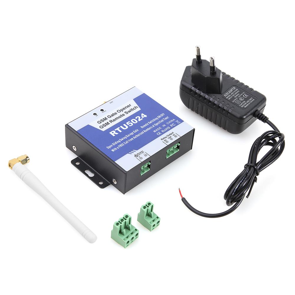 

RTU5024 GSM Контроль доступа Открыватель двери Реле Удаленный Беспроводной Открыватель доступа к двери с антенной Вилка 4G US/EU Устройство домашней безопасности