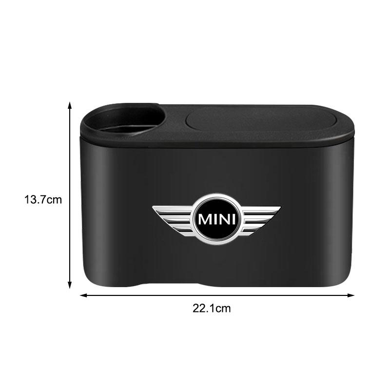 Mülleimer Autoemblem Müllbox Behälter Aufbewahrung Autozubehör Für BMW Mini Cooper F54 F55 F56 R56 R60 SONE Roadster Clubman Coupé
