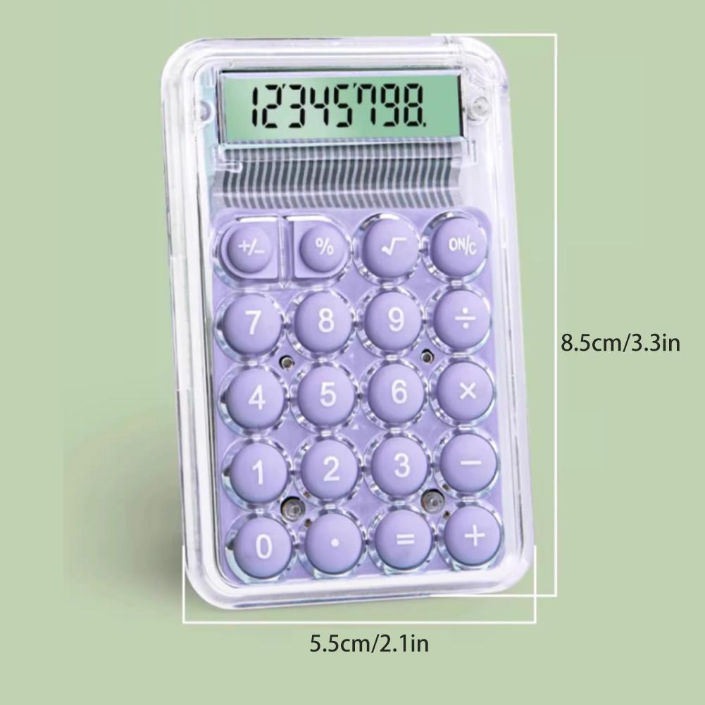 Roztomilá tichá kalkulačka mini verze učební pomůcka malá přenosná kalkulačka školní potřeby studenti/finance