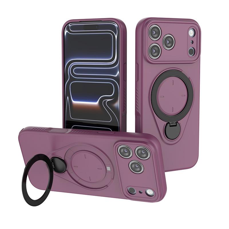For iPhone 17 Air Magnetic Phone Case,Soft TPU Kickstand MagSafe Phone Cover for iPhone 17 Air