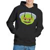 Sesame Street Unisex Adult Oscar The Grouch Kawaii Face Hoodie