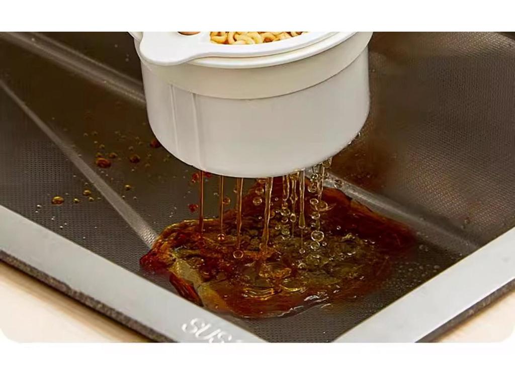Hanging Kitchen Sink Drain Basket for Food Residue & Fruit Washing