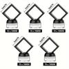 10Set Top Quality 3D Floating Frame with Window-View Lid Elegant Display Set for Jewelry Medals - Premium Protection