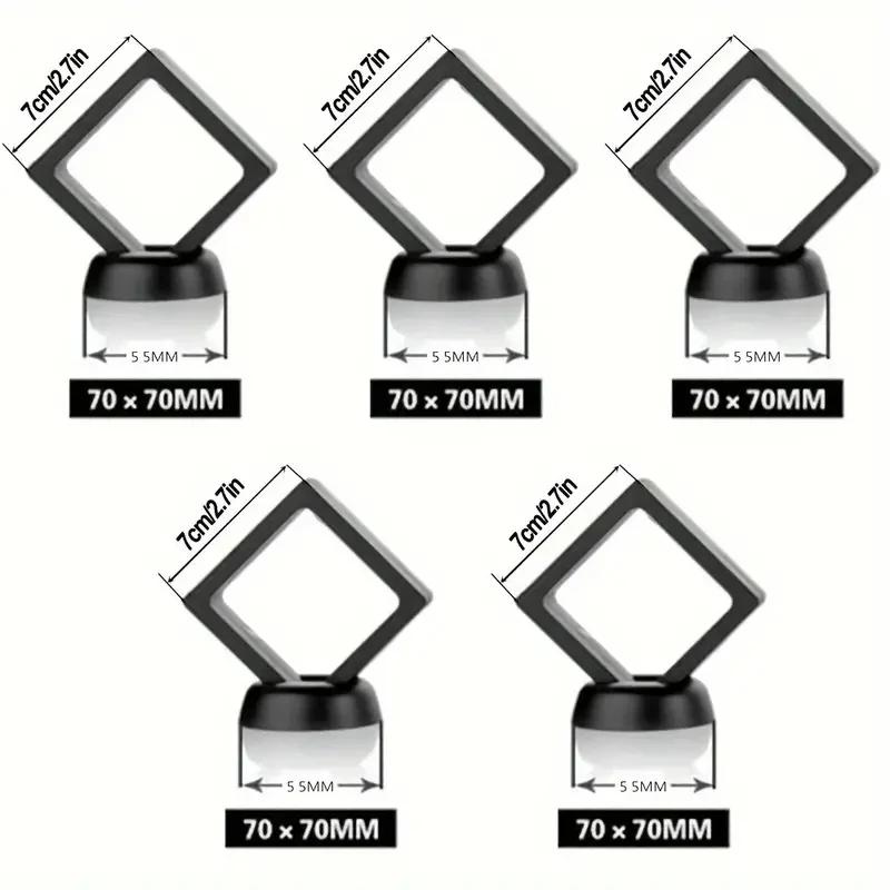 

10Set Top Quality 3D Floating Frame with Window-View Lid Elegant Display Set for Jewelry Medals - Premium Protection