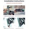 Easy Installation Full View Rearview Mirror with Wide View for Child Monitoring and Enhanced Driving Visibility