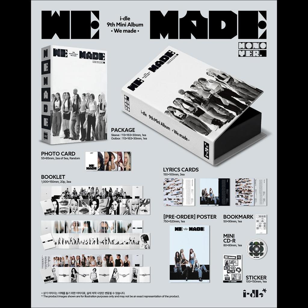 I-dle [We made] 9. Mini-Album (Mono-Version) + Kostenloses Geschenk