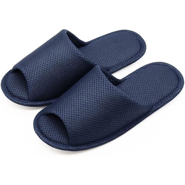[Okumura] Mesh slippers, washable, ultra-light flat air slippers, L size