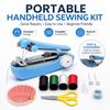 Plastic Sewing Machine Kit Thread Spools Needle Cushion Handheld Sewing Machine Manual Sewing Machine Clothing Repair Kit