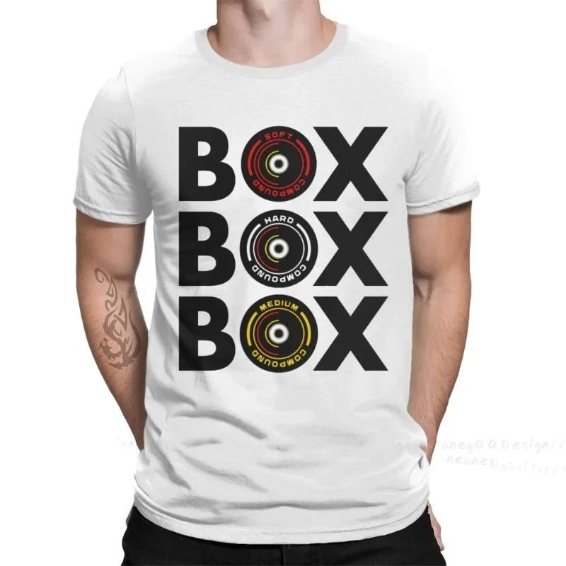 Print Cotton Shirt Hombre Box Box Box Infographic F1 Tyre Compound Men Fashion Streetwear Adult T Shirt O Neck