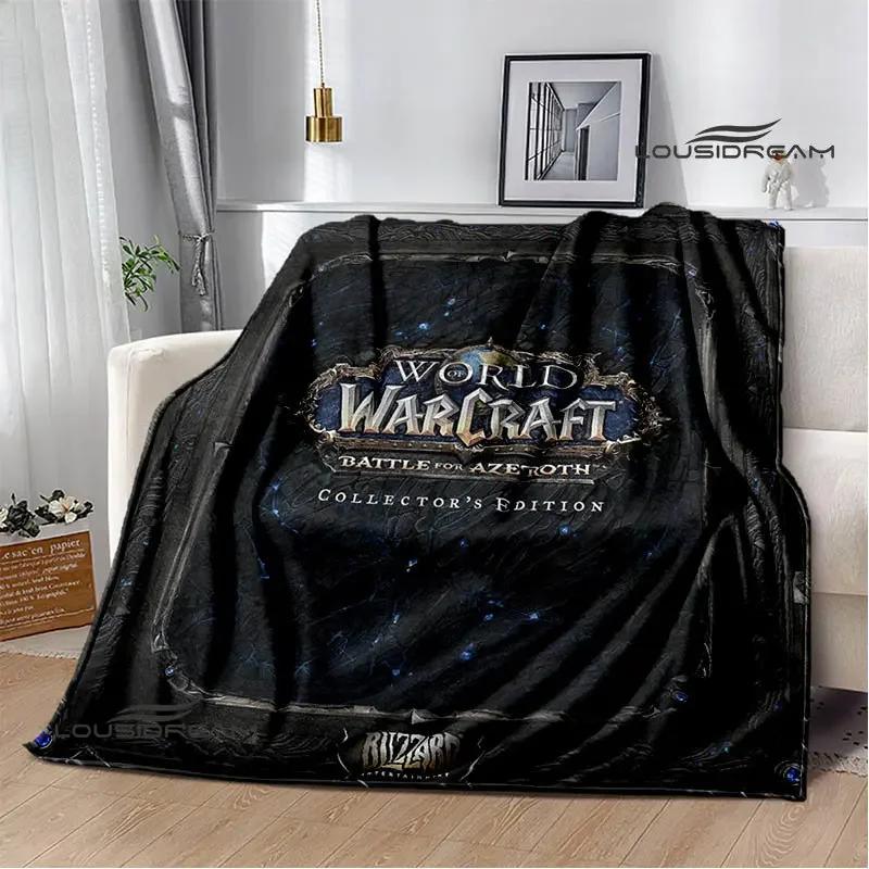 Game World of Warcraft Printed Blanket Kids Warm Flannel Soft and Comfortable Blankets Home travel blanket birthday gift