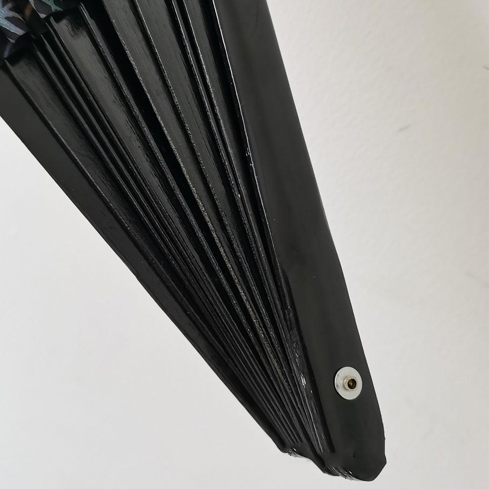 Farbverlauf Bunt Reflektierend Faltbarer Fächer Magischer Weicher Faserstoff Fächer 33cm Groß Kung Fu Fächer Fotografie Requisiten Tanzparty Fächer