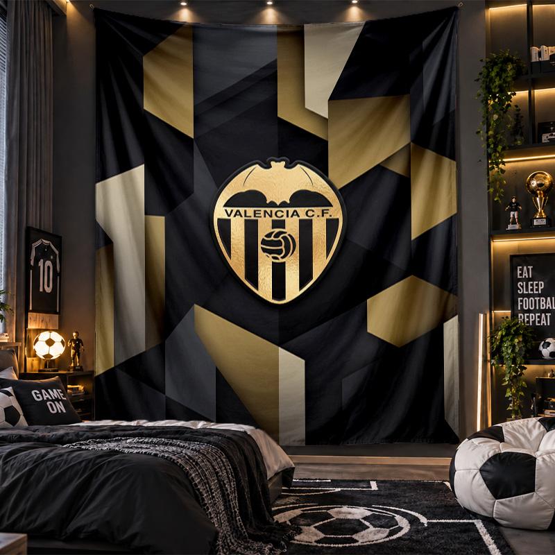 Wall Hanging Tapestry Valencia FC Print Cloth for Living Room Bedroom Home Decor